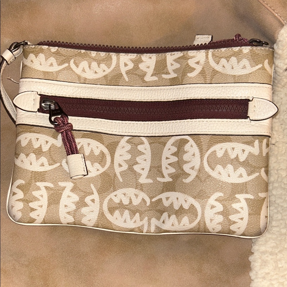 Coach X Guang Yu Rexy Vale Gallery Pouch Signature Canvas 9.25”x6.75” Rare